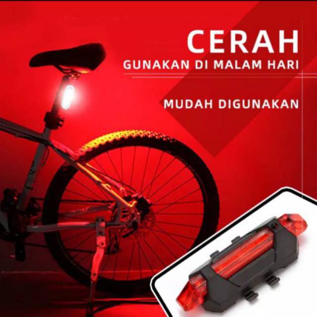 Lampu LED sepeda MTB