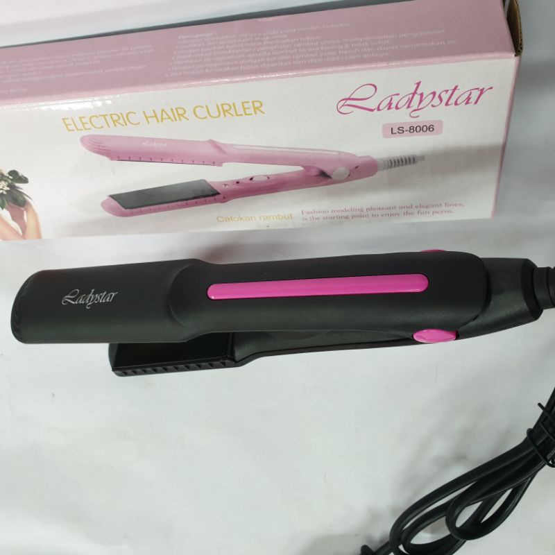 Catokan Wanita Catok Rambut Datar Lurus Ls 8006L Dan Ls 8006G Gerigi Zigzag