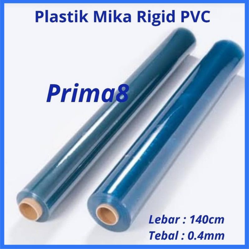 Yuni_Genz Plastik Mika Rigid Kaku Pvc Clear Bening Tebal 0,40 0.40Mm Asli Lebar 140Cm Mika Hantaran