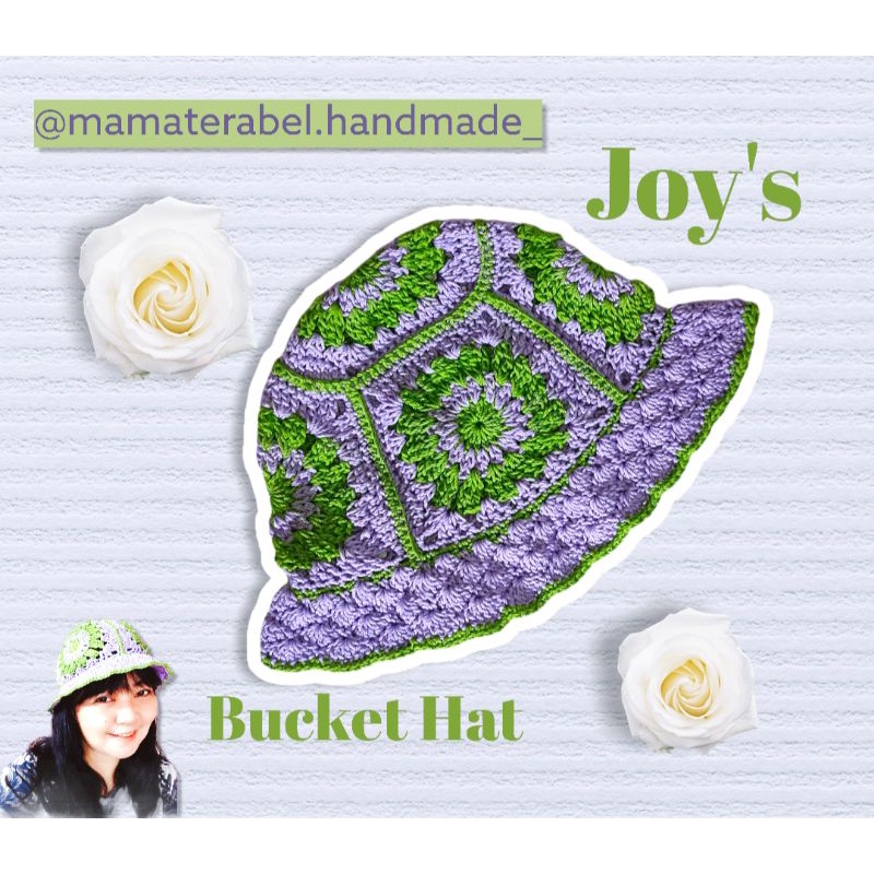 Joy's inspired Crochet Bucket Hat | Topi Bucket Rajut