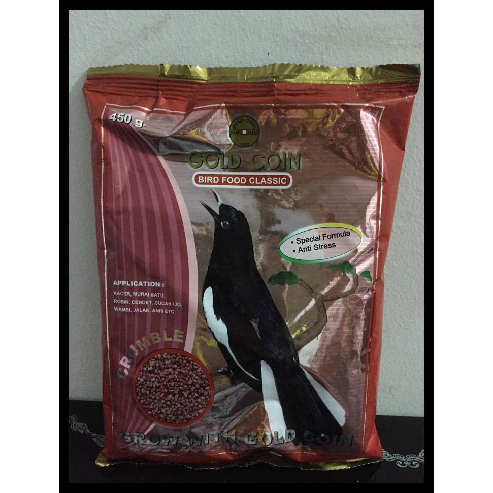 Indh Gold Coin Merah - Gold Coin Crumble - Pakan Burung - Makanan Burung Terbaik Kode 40