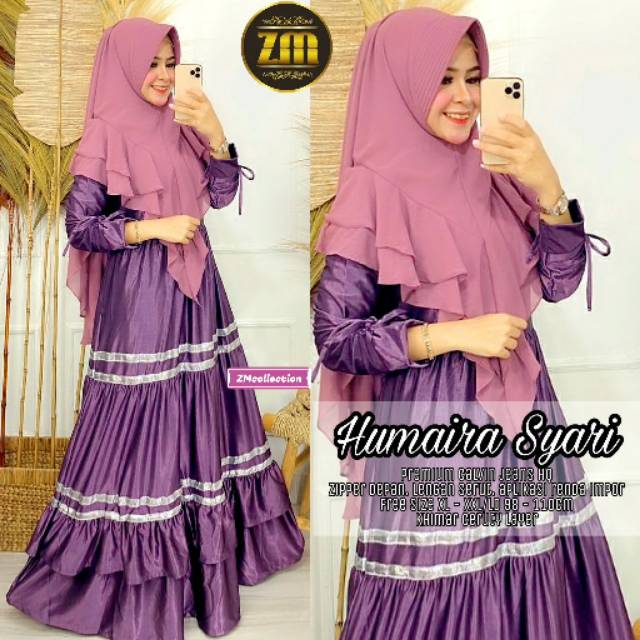 Humaira Syar'i / Gamis Syar'i Khimar Cerruty