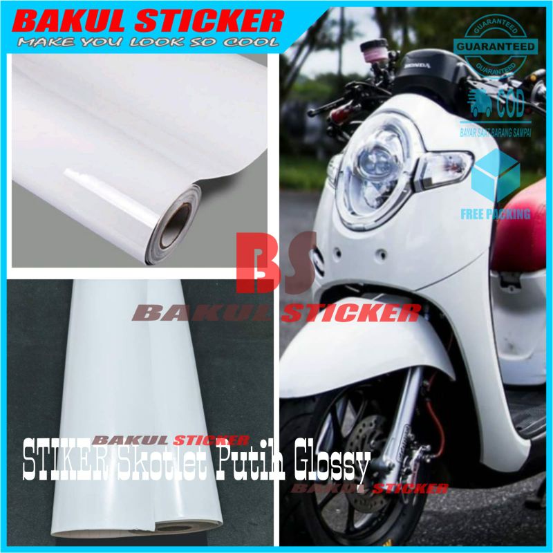 Stiker Skotlet Putih Skotlet Putih Glossy Scotlet Motor Skotlet Putih Doff Skotlet Akuarium