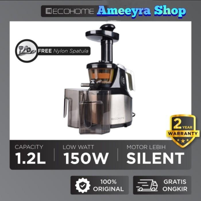 Juicerku Ecohome Slow Juicer Esj-999 Cpacity 1.2L Free Gift 1 Set Nylon Spatula