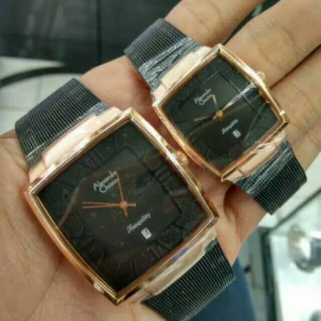JAM TANGAN COUPLE ALEXANDRE CHRISTIE STAINLES PASIR ORIGINAL