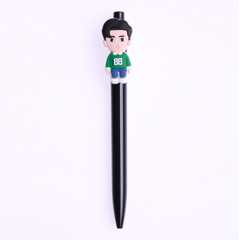 [Bayar Di Tempat]KPOP EXO Black Ballpoint Pen Student School Accessories pena