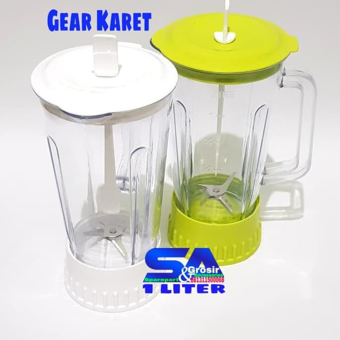 Discount Gelas Blender Set Model Miyako Lama/National-Mounting/Tutup/Pisau Original