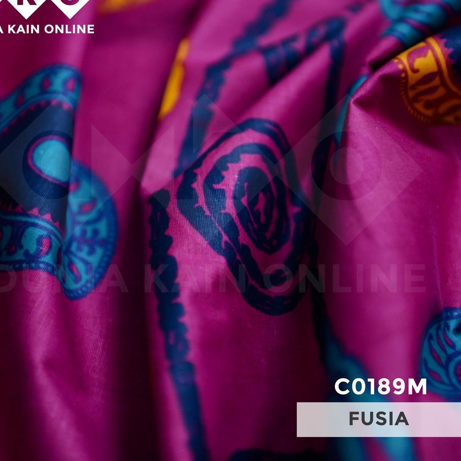 DKO Kain LYCRA  Cotton Stretch Fusia Motif Bundar M 라마