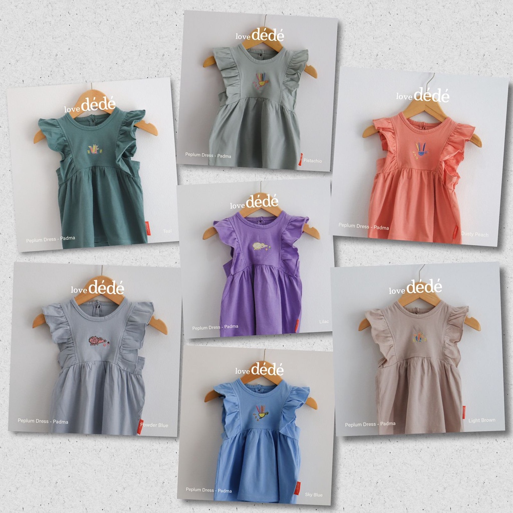 PADMA PEPLUM dress - lovedede Baju Setelan Dress Pergi Lucu Fashion Anak Bayi Perempuan Terlaris