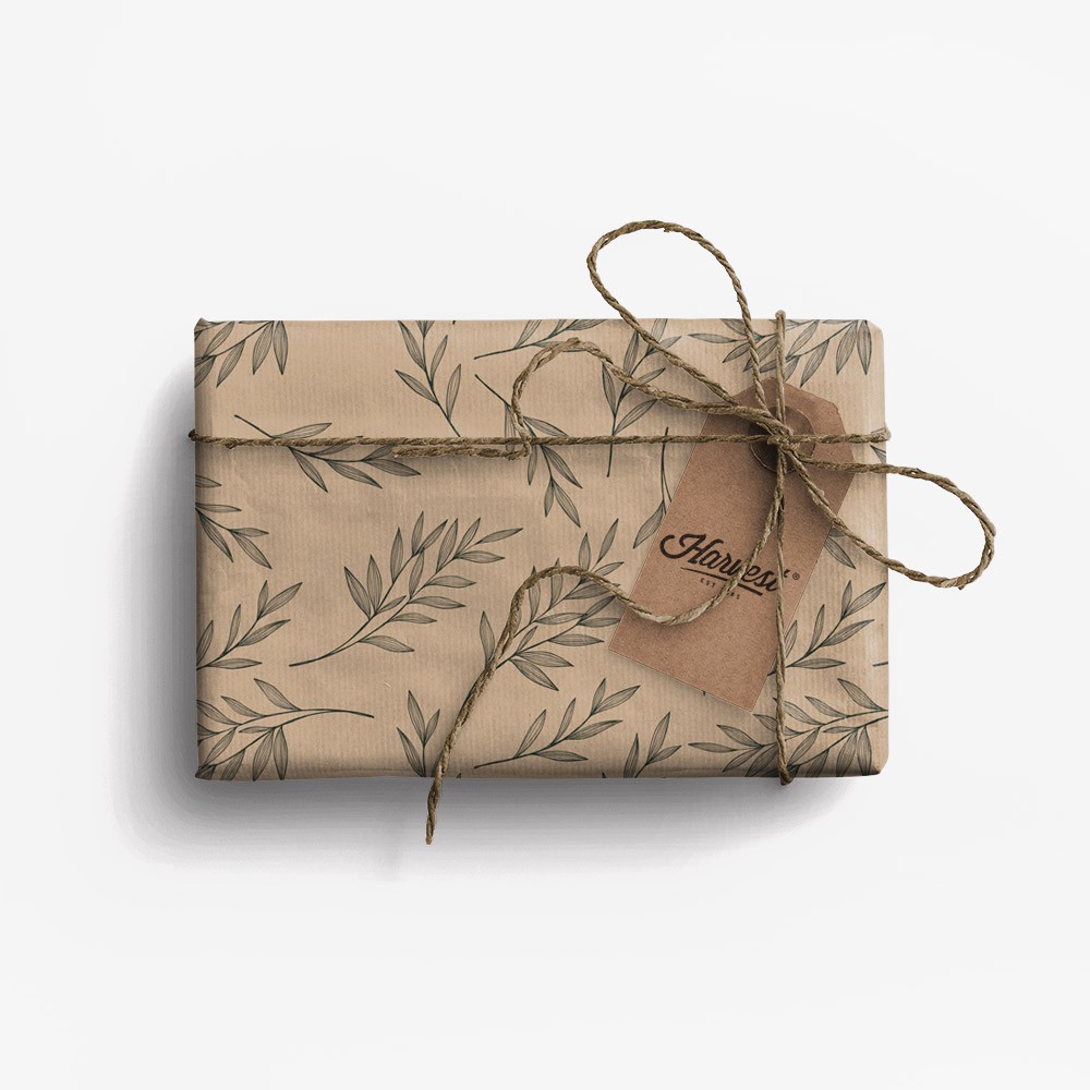 

Paket Kertas Kado & Tag Harvest Eco-Friendly Gift Set - Leaves