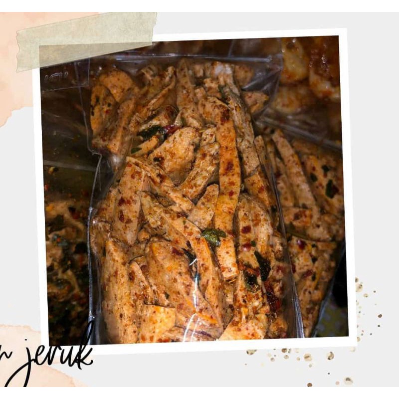 

Basreng pedas daun jeruk