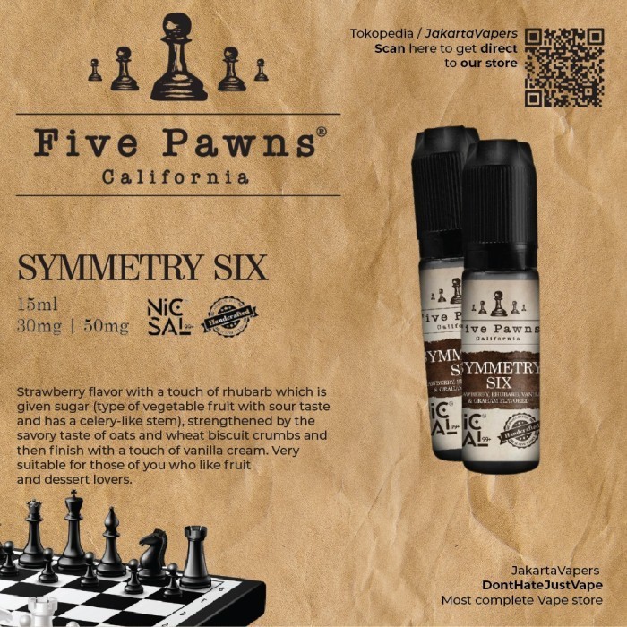 LIQUID FIVE PAWNS PREMIUM WITH MOVI NISCALL99+ 15ML