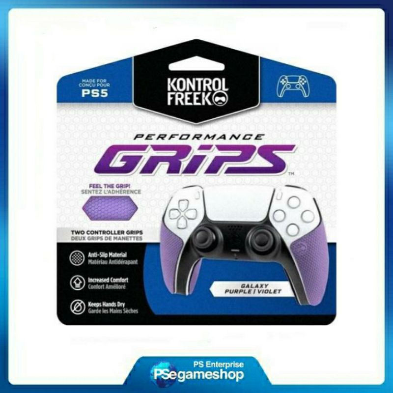 KontrolFreek Performance Grips untuk Playstation 5 (PS5) Controller (Galaxy Purple/ Violet)