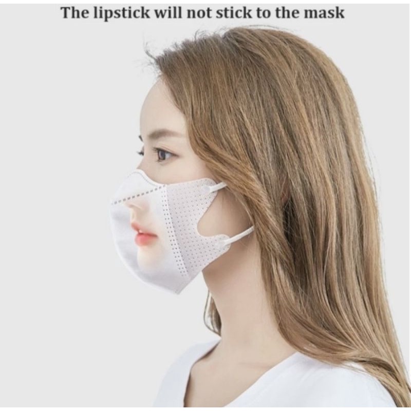 P2 Masker Duckbill | Face Mask Earloop Putih Hitam 3ply 3 Filter