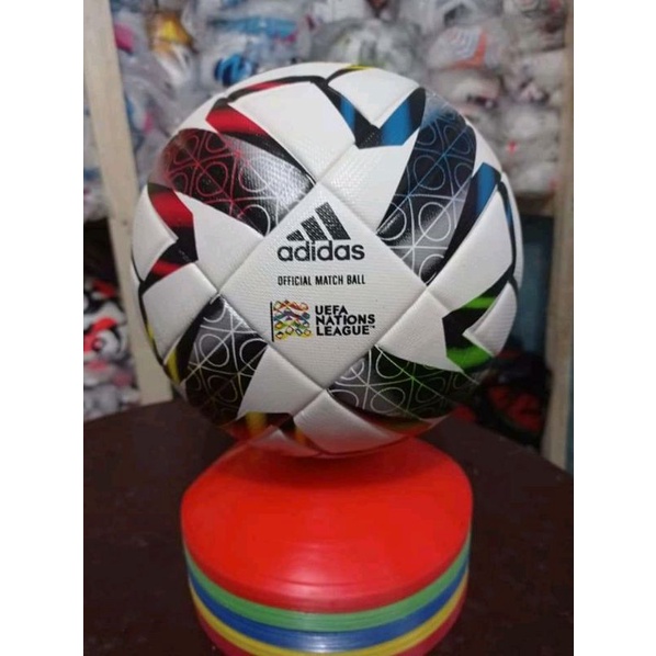 BOLA SEPAK SIZE 5 ADIDAS KUALITAS IMPORT TERBAIK (BONUS POMPA,PENTIL&amp;JARING)