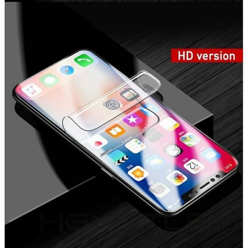 Anti Gores Hydrogel Clear iPhone X Xs XR Xs Max Screen Guard Protector Anti Gores Plastik Jelly Lentur