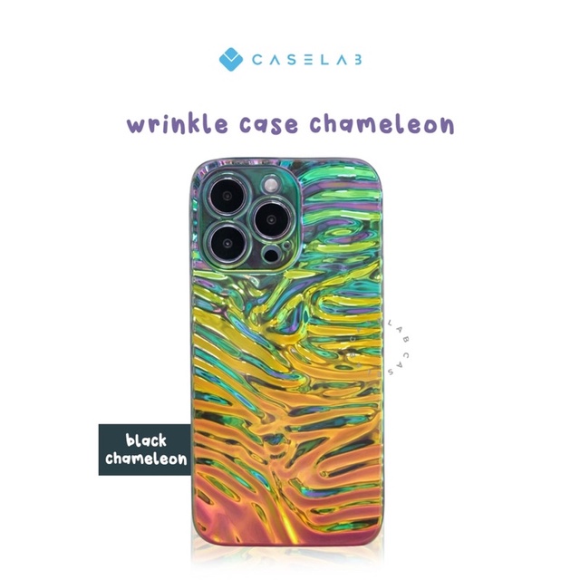 WRINKLE CASE CHAMELEON 13PROMAX 13 13PRO 12PROMAX 12 12PRO 11PROMAX 11 11PRO WARNA RAINBOW PREMIUM CASE