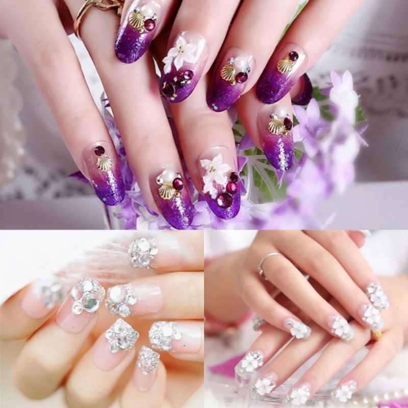 Wedding Nail Art / Kuku Palsu Pengantin