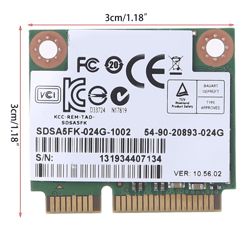 Zzz Modul Hardisk Ssd Internal Msata 24gb Hp M500 M551 Half Slim Untuk Laptop Pc Komputer Notebook