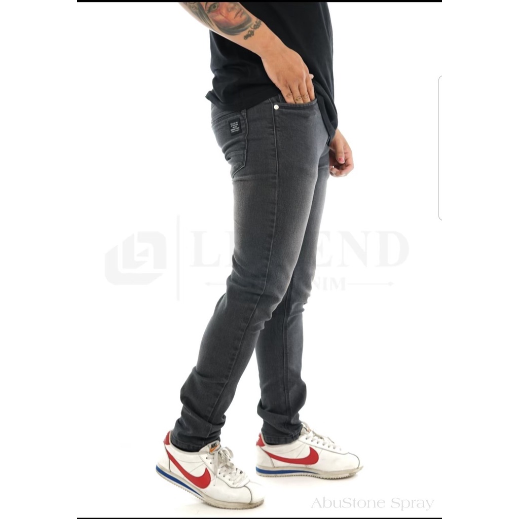 Celana Pensil Pria Jins Jean Panjang Laki Cowok Dewasa Slimfit Skinny Polos