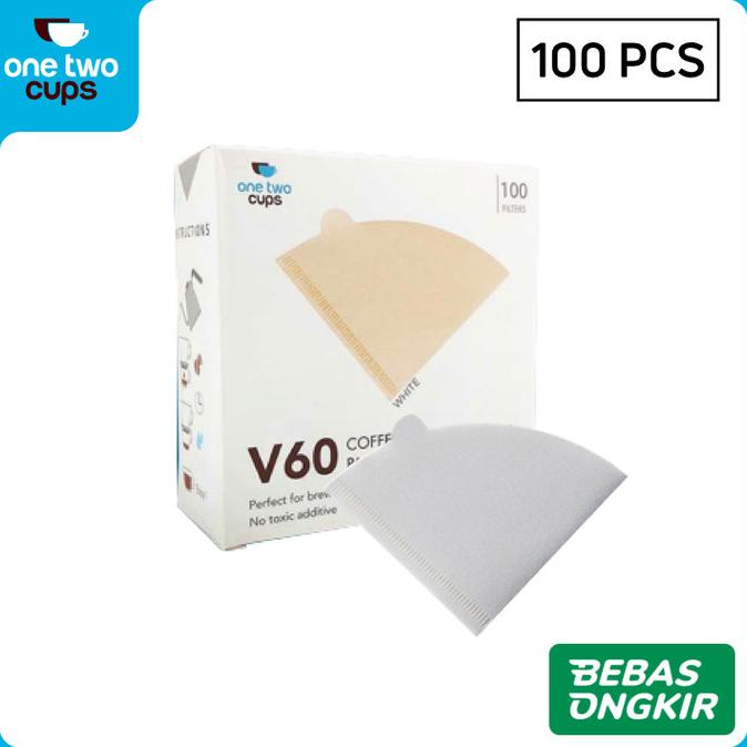 

BISA COD Kertas Filter Saringan Kopi V60 One Two Cups Drip 1-2 Serve 100PCS V40 /KOPI RUBE/KOPI KAPAL API/KOPI SLB/KOPI PEJUANG/KOPI BUBUK