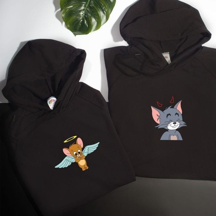 MYSTIQUE.ID-HOODIE TO*M EVIL &amp; JER*RY ANGLE LUCU DAN AESTHETIC