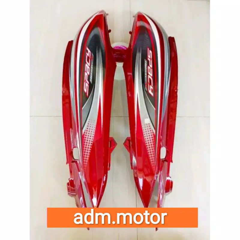 COVER BODY SAMPING MOTOR HONDA SPACY/FI MERAH