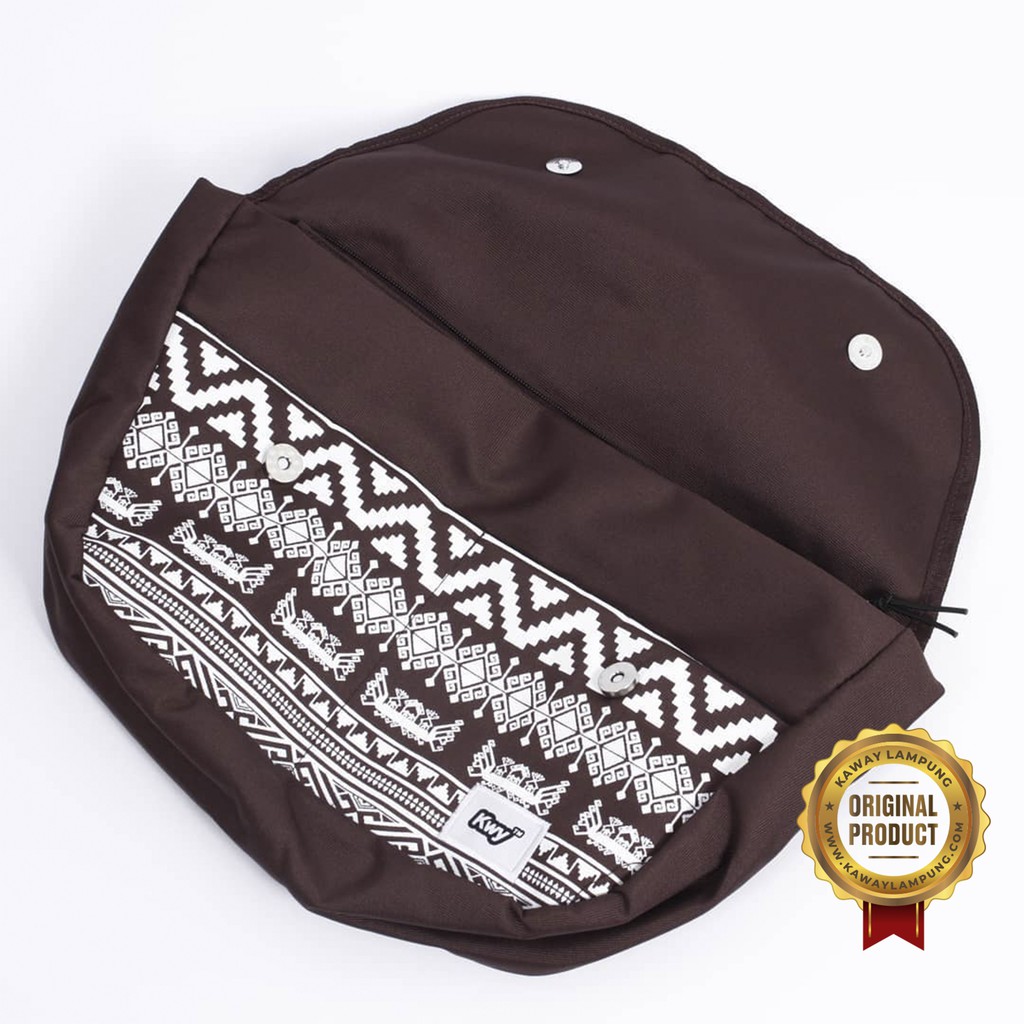 TAS SELEMPANG PRIA WANITA - KAWAY AGO BROWN