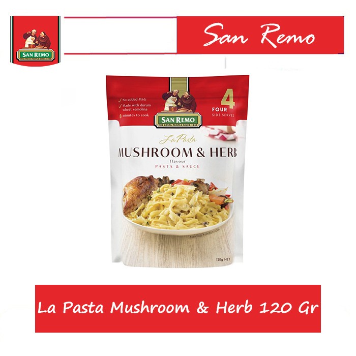 

San Remo La Pasta Mushroom and Herb 120 Gr