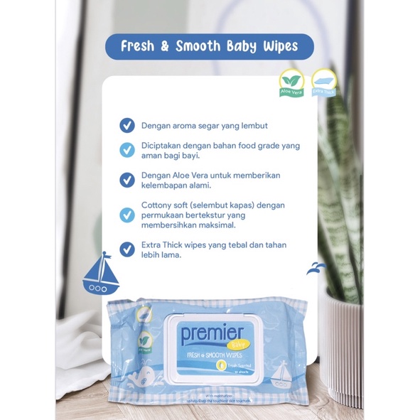 Premier Tisu Basah by Dr Browns Tissue Basah Bayi Newborn Baby Wipes Non Parfum &amp; Parfum Soft