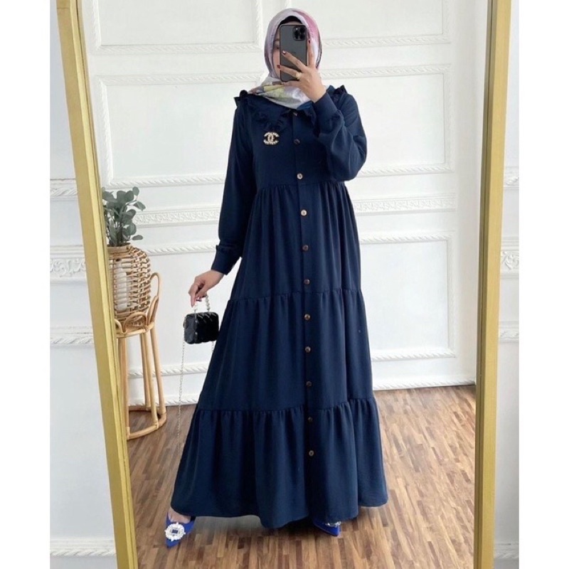 𝐏𝐆𝐌𝐓 •  TIRANI DRESS CRINKLE AIRFLOW GAMIS WANITA