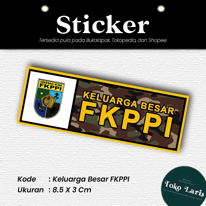 Sticker Plat Motor Dan Mobil Keluarga Besar FKPPI [MINIMAL PEMBELIAN 4 PCS]