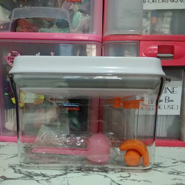 Toples Ankou Kedap Udara Air Scrapper Food Grade New Bpa Free Silicone Silikon Satu Tombol Sendok