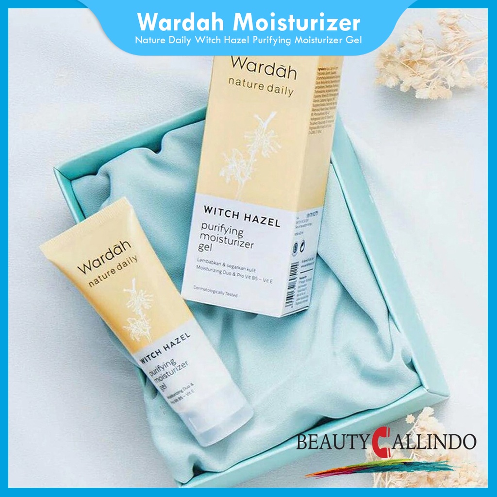 Wardah Nature Daily Witch Hazel Purifying Moisturizer Gel | Pelembab