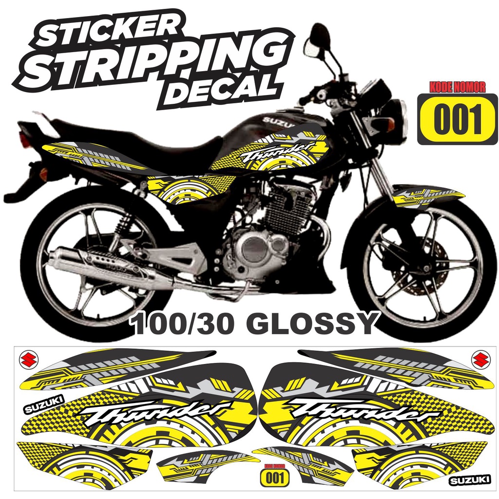 Sticker decal striping suzukii variasi transformer packing aman semua ready