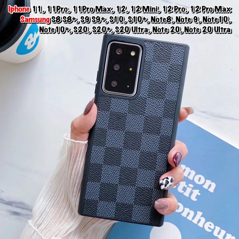 LV Leather Case Samsung S25 S25PLUS 25ULTRA S24 S23 S7edge S8 S8+ S9 S9+ Note 9 S10 S10+ Note 10 plus S20 Oppo F11 Vivo V15 Pro