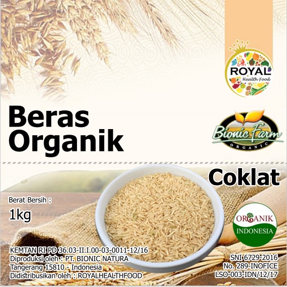 

bg20t01r Royalhealthfood Beras Coklat Organik 1 Kg Sv012Ss