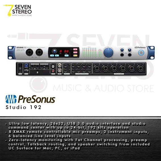 PreSonus Studio 192 USB Audio Interface - Soundcard