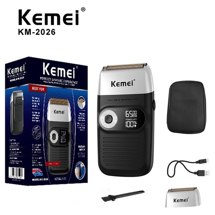 Kemei km-2026 shaver alat mesin cukur jenggot kumis shaver kemei