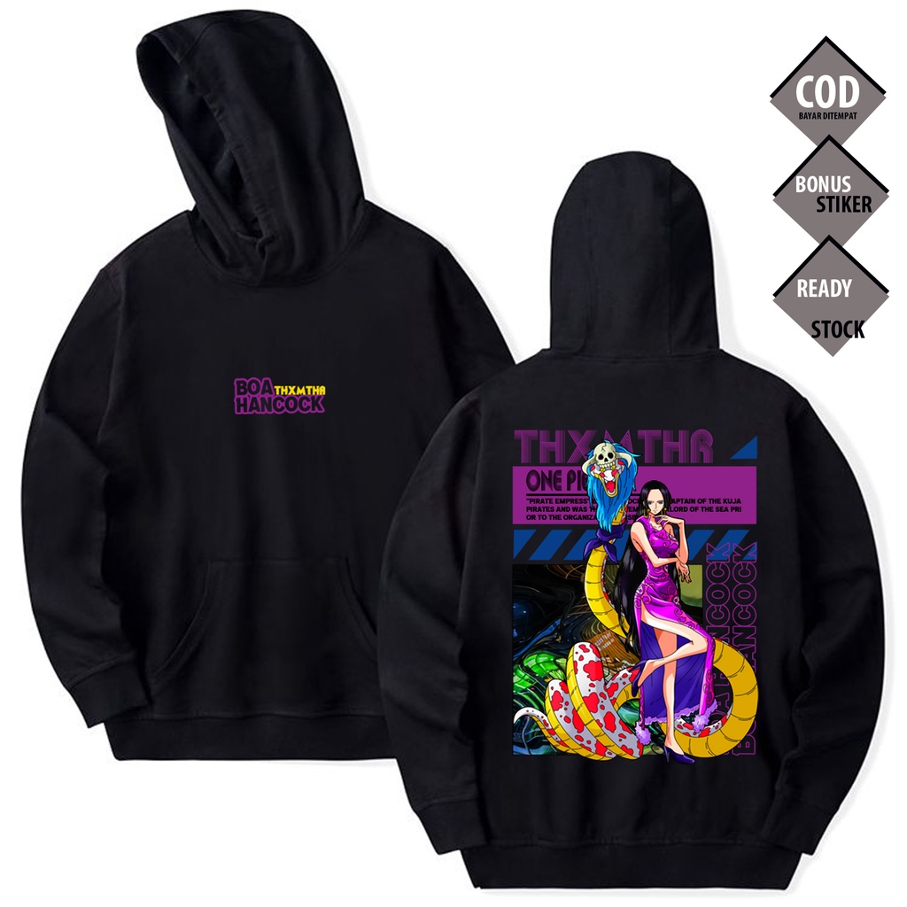 HOODIE BOA HANCOCK ONE PIECE WAIFU ANIME MANGA KUJA PIRATES WIBU OTAKU NICO NAMI MONKEY D. LUFFY SHA