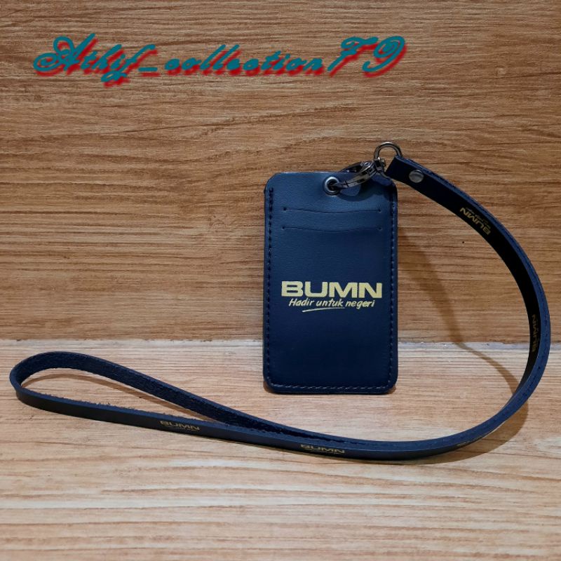 

ATH Tempat Id Card BUMN Kulit Holder Id Card Kulit BUMN Kalung
