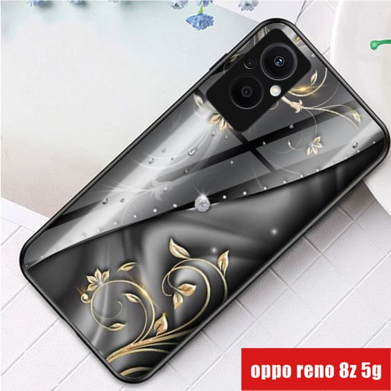 (S68) SofAtcase Kaca OPPO RENO 8z 5G- casing handphone Terbaru - OPPO RENO 8z 5G - pelindung handphone - OPPO RENO 8z 5G
