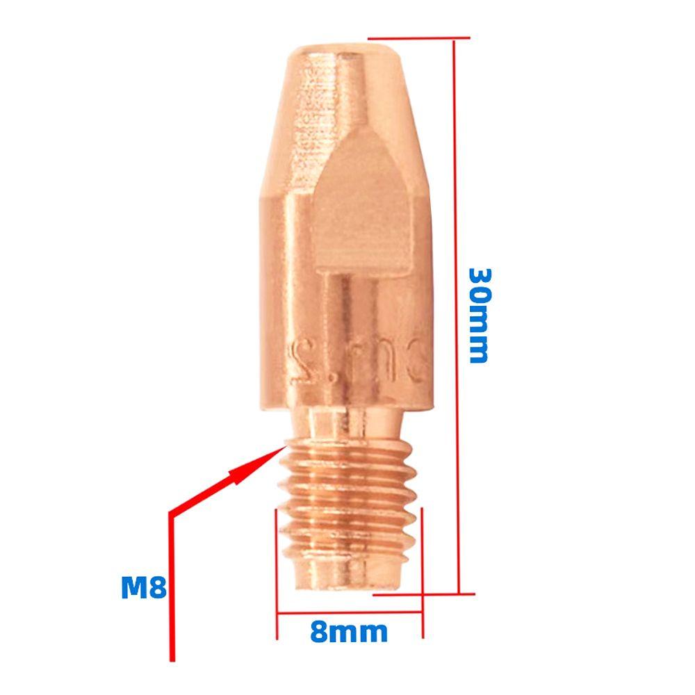 Solighter 5pcs Welding Torch Conductive Tip Set Konsumtif Aksesori Tukang Las MB36KD Perakitan Contact Tip Holder
