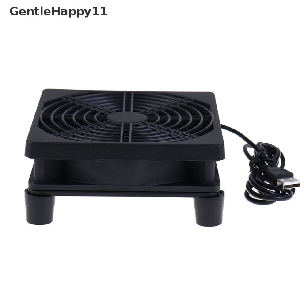 Gentlehappy Kipas Angin Mini USB 8 / 9 / 12CM 5V Untuk PC / TV Box / Router DIY