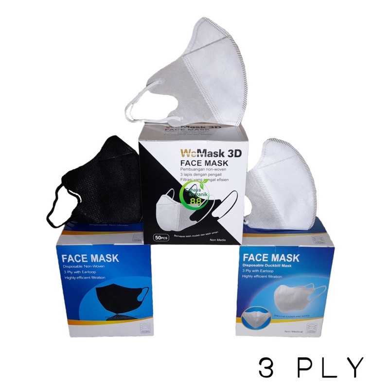 MASKER DUCKBILL 3 PLY / SAFETY