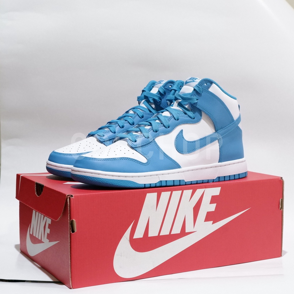 NIKE DUNK HIGH / HI - LASER BLUE MEN | 100% AUTHENTIC | BNIB | SIZE 46 | 100% ORIGINAL | SEPATU | SN
