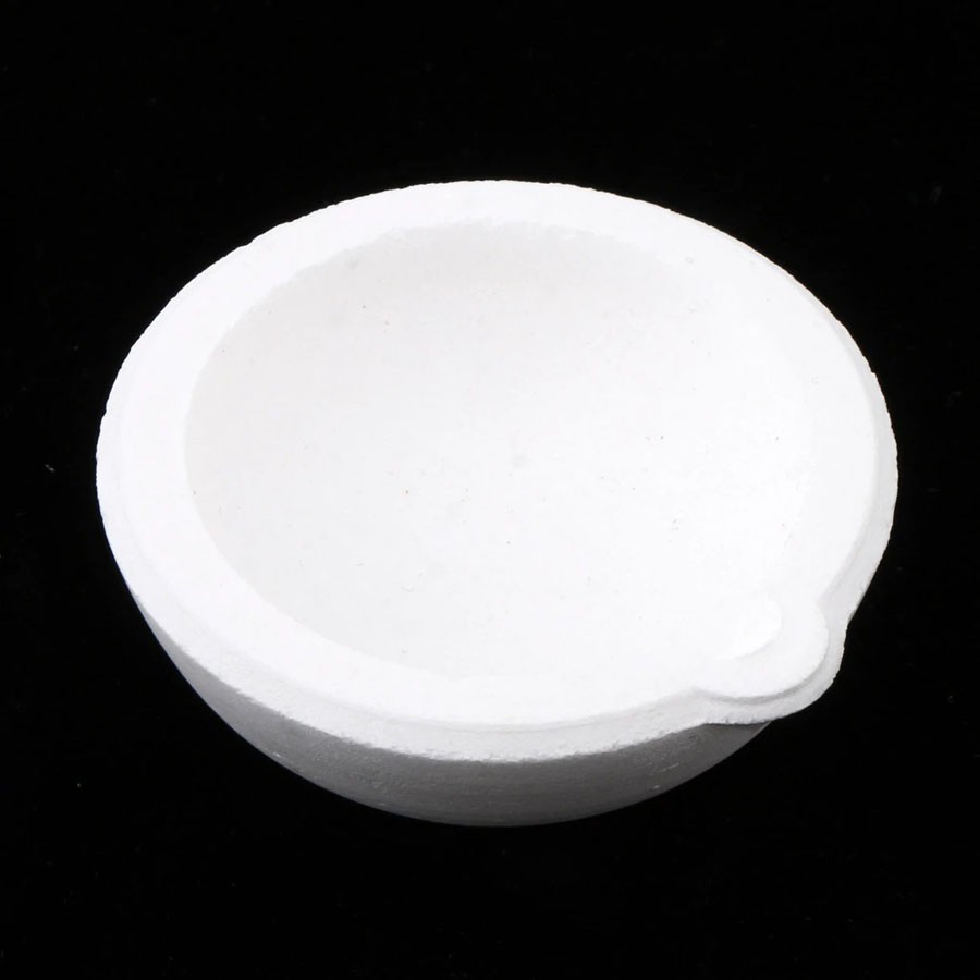 Wadah Mangkok Leleh High Temperature Quartz Silica Melting Dish Bowl