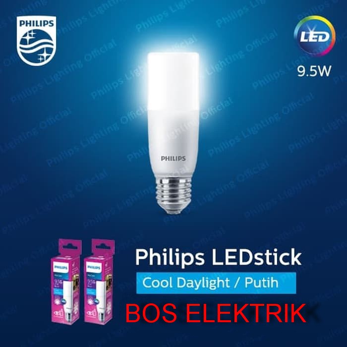 Lampu LED Stick Philips 9.5W E27 6500K