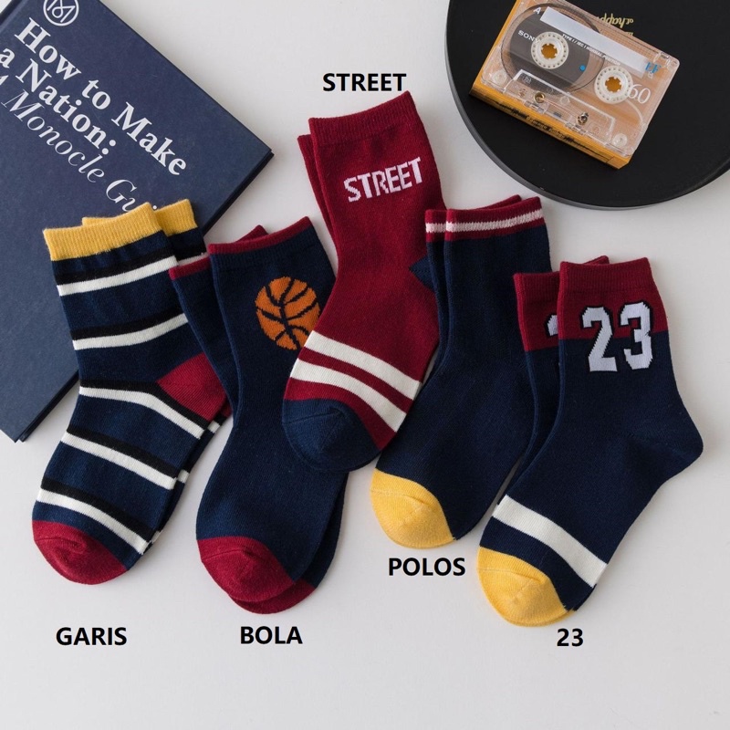 Kaos Kaki Anak Laki Laki Import Model Transportasi / Kids Toddler Socks