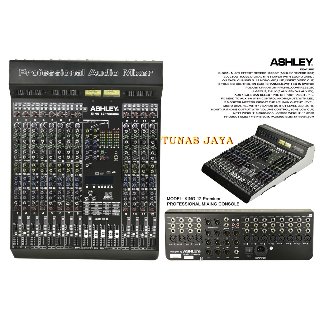 MIXER ASHLEY KING 12 PREMIUM KING12 PREMIUM ORIGINAL KING-12